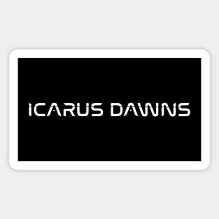 Icarus Dawns Title (White) Magnet